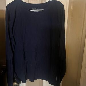 Time and Tru Dark Blue Top